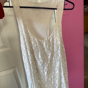 White Lace Tank
